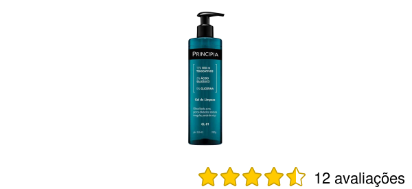 Gel de limpeza facial GL01 da Principia